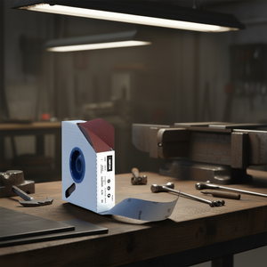 Rouleau abrasif anti-gaspillage Fervi 39x2500mm grain 80 en oxyde d'aluminium pour ponçage des métaux - Product Image 3