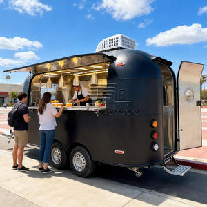 Remorque de restauration personnalisée, chariot de nourriture mobile, remorque pour bubble tea, café, jus, camion de nourriture de rue avec cuisine complète - Product Image 3