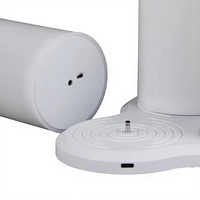 Ensemble personnalisé de 3 bougies LED rechargeables en plastique à piliers blancs scintillants avec charge USB pour la décoration de la maison et des mariages