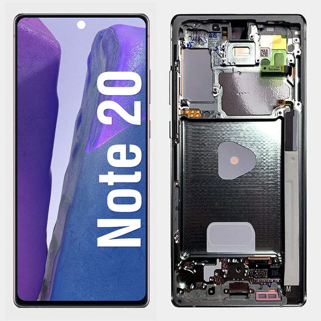 Mobile Phone LCDs Touch Screen Display Replacement With Frame for Samsung Galaxy Note20 5G Full Size N975