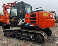 Excavadora Usada Hitachi ZX120 de 12 Toneladas con Ahorro de Energía, Sistema Hidráulico HIOS Original para Proyectos de Movimiento de Tierras a Pequeña Escala