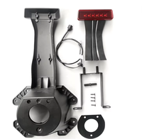 Support de roue de secours pour hayon avec faisceau de câbles et feu stop supérieur pour Jeep Wrangler JK 55397217AJ