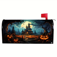 Housse de boîte aux lettres d'Halloween motif citrouille fantôme violette, protection et décoration, prix usine