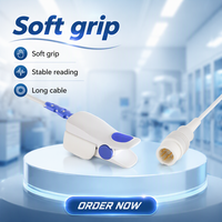 Accessoires médicaux compatibles avec la sonde SpO2 à clip pour adulte Comens 7PIN, réutilisable, en TPU, certifiée ISO