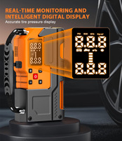Kit d'urgence haute puissance 1000A, démarreur de batterie de voiture 10000mAh, batterie externe, lumière LED, gonfleur de pneus à charge rapide pour camions
