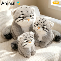 Peluche chat Pallas de 15 cm, 20 cm, 28 cm, décoration, cadeau pour enfants, garçons, filles, anniversaire, Noël