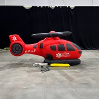 Modèle d'hélicoptère gonflable publicitaire, avion spatial gonflable géant en Oxford pour la décoration de scène et de fête