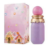 Eau de parfum pour femmes 100 ml, spray longue durée, flacon luxueux moderne avec bouchon rose et volants dorés, parfum frais, fruité et floral, coffret cadeau