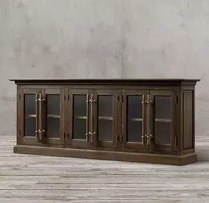 Мебель для гостиной, литая металлическая фурнитура, 6 дверей, роскошный деревянный шкаф