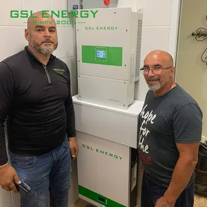 GSL ENERGY8500サイクル寿命48V100Ah 200Ah 400Ah 5Kwh 10Kwh20Kwhリチウムパワーエネルギーウォールバッテリーソーラーエネルギー貯蔵