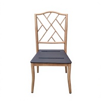 Chaise d'hôtel moderne et simple Silver Horse, chaise sectionnelle en bambou, chaise de banquet de mariage avec dossier en maille, imitation grain de bois, chaise empilable en métal