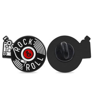 Badges en métal pour disque <span class=keywords><strong>cassette</strong></span> classique personnalisé épingles rétro Concerts de rock objets de collection pour les fans Festival de musique électronique événements cadeaux - Product Image 2