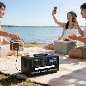 300W 378Wh Mini Solar Generator Panel MPPT Ternary Lithium Battery Cigar Lighter Portable <b>Rechargeable</b> Modified Sine Wave - Product Image 6