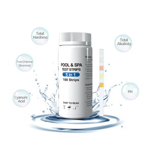 Bandelettes de test de <span class=keywords><strong>chlore</strong></span> et de <span class=keywords><strong>pH</strong></span> pour piscine 5 en 1 - Product Image 4