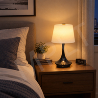 Lampe de table rechargeable en acrylique 5V, écologique, moderne, sans fil, LED tactile, OEM ODM, fabrication sur mesure, chambre à coucher, hôtel, salon