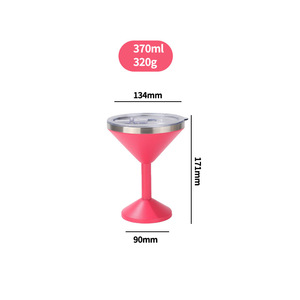 Stainless Steel Stemmed Mug 370ml Double Wall Keep Cold Warm BPA Free Kitchenware Party Use - Product Image 3