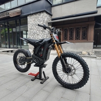 Sepeda Motor Listrik Aluminium Kecepatan Tinggi Mid Drive Rem Cakram 26.5kW 7-Kecepatan 72V 60Ah Baterai Lithium Off-Road Dewasa Ban 21/18