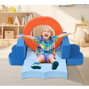 Canapé en mousse souple pour enfants personnalisable, canapé amusant en forme de puzzle compressible - Product Image 6