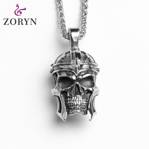 Collares con Colgante de Cruz de Nudo Celta de Acero Inoxidable, Gema Negra, Estilo Gótico Punk Vintage, Joyería de Moda de Acero de Titanio para Hombre - Product Image 4