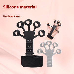 Ensemble <span class=keywords><strong>de</strong></span> 5 poignées <span class=keywords><strong>de</strong></span> main en silicone pour exercices des doigts, entraîneur <span class=keywords><strong>de</strong></span> poignet et <span class=keywords><strong>de</strong></span> pouce, renforceur portable pour l'avant-bras, pour l'entraînement <span class=keywords><strong>de</strong></span> la force des bras - Product Image 5