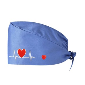 Cappello da Lavoro Regolabile per Uniformi Mediche da Donna, con Bottoni, Fascia Elastica e Laccio Posteriore in Tessuto Jersey - Product Image 2