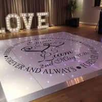 Autocollant de sol de danse personnalisé, amovible, imperméable, en vinyle, pour la décoration de mariage, de fête, de club, de scène