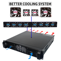 Amplificateur de subwoofer professionnel stéréo DS-22Q 4 canaux classe Td pour extérieur, 10000 watts