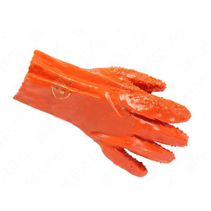 ถุงมือเคลือบพีวีซี รุ่นอีสต์เอเชีย 807 ป้องกันการลื่น ทนน้ำมัน สำหรับงานอุตสาหกรรมในโรงงาน - Product Image 1