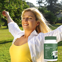 Suplemen Kapsul Ekstrak Rhodiola Rosea Label Pribadi OEM, Suplemen Herbal Vitamin Kelas Makanan