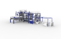 Tissu non tissé faisant la machine plus petit rotoformeur automatique bref grand tissu non tissé anti-dérapant de Spunlace de coton faisant la machine