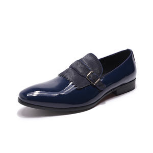 <span class=keywords><strong>Scarpe</strong></span> Formali Autunnali da Uomo di Alta Qualità, Personalizzate, in Pelle Verniciata Lucida, Antiodore, con Fibbia Monk Strap, Colore <span class=keywords><strong>Nero</strong></span> - Product Image 5