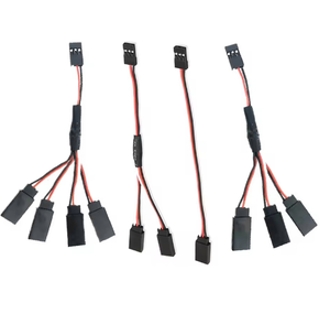 1PCS 20/30/50cm 1à1/ 1à2/ 1à3/ 1à4 Câble d'extension de servo RC, câble de rallonge Futaba 3 broches, connecteurs JR mâle/femelle - Product Image 2