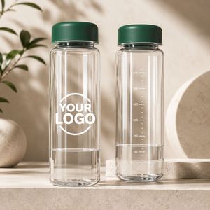 Botella de Agua Tritan Transparente de 16 oz al por Mayor para Batidos, Jugos, Leche, Bebidas, Gimnasio, Deportes y Viajes - Product Image 1