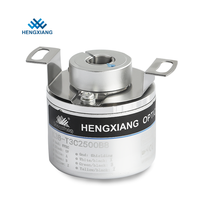 Encodeur rotatif HENGXIANG K38, résolution 2500PPR, protection IP50/IP65, montage sur plaque à ressort, incrémental, zéro retard, USB, moteur N20