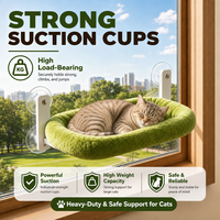 Hamac de fenêtre pour chat à ventouse, lit, siège, chaise longue et étagère pour chats de grande taille d'intérieur, pour le bain de soleil, OEM ODM personnalisé
