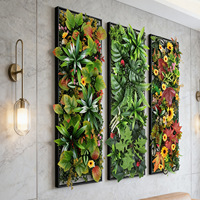 Panneau mural végétal artificiel 50x100cm 25*75cm, feuillage artificiel pour toile de fond de mariage et décoration intérieure