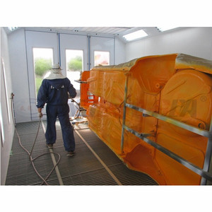 Cabina <span class=keywords><strong>de</strong></span> pulverización con lámpara infrarroja, cabina <span class=keywords><strong>de</strong></span> pintura automotriz en línea con estación <span class=keywords><strong>de</strong></span> preparación, estación <span class=keywords><strong>de</strong></span> trabajo múltiple para pintura <span class=keywords><strong>de</strong></span> coche - Product Image 4