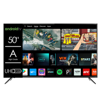 Televisor LED Inteligente de 50 Pulgadas OEM de Fábrica con T2 S2, Televisor Inteligente de 55, 65, 75, 85 Pulgadas UHD 4K