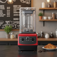 Mixeur Commercial Électrique Puissant 2200W avec Moteur en Cuivre Pur, Broyeur à Glace pour Usage Domestique et Hôtelier