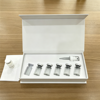 Boîte d'emballage cosmétique magnétique rigide personnalisée avec insert en EVA pour flacons de sérum de 3 ml et 5 ml et échantillons de parfum