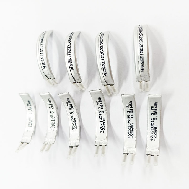 Flexible 3.7V 40MAh Rechargeable Lithium Ion Battery Curved 400629/602935 Curves Shape Lipo Battery Pack