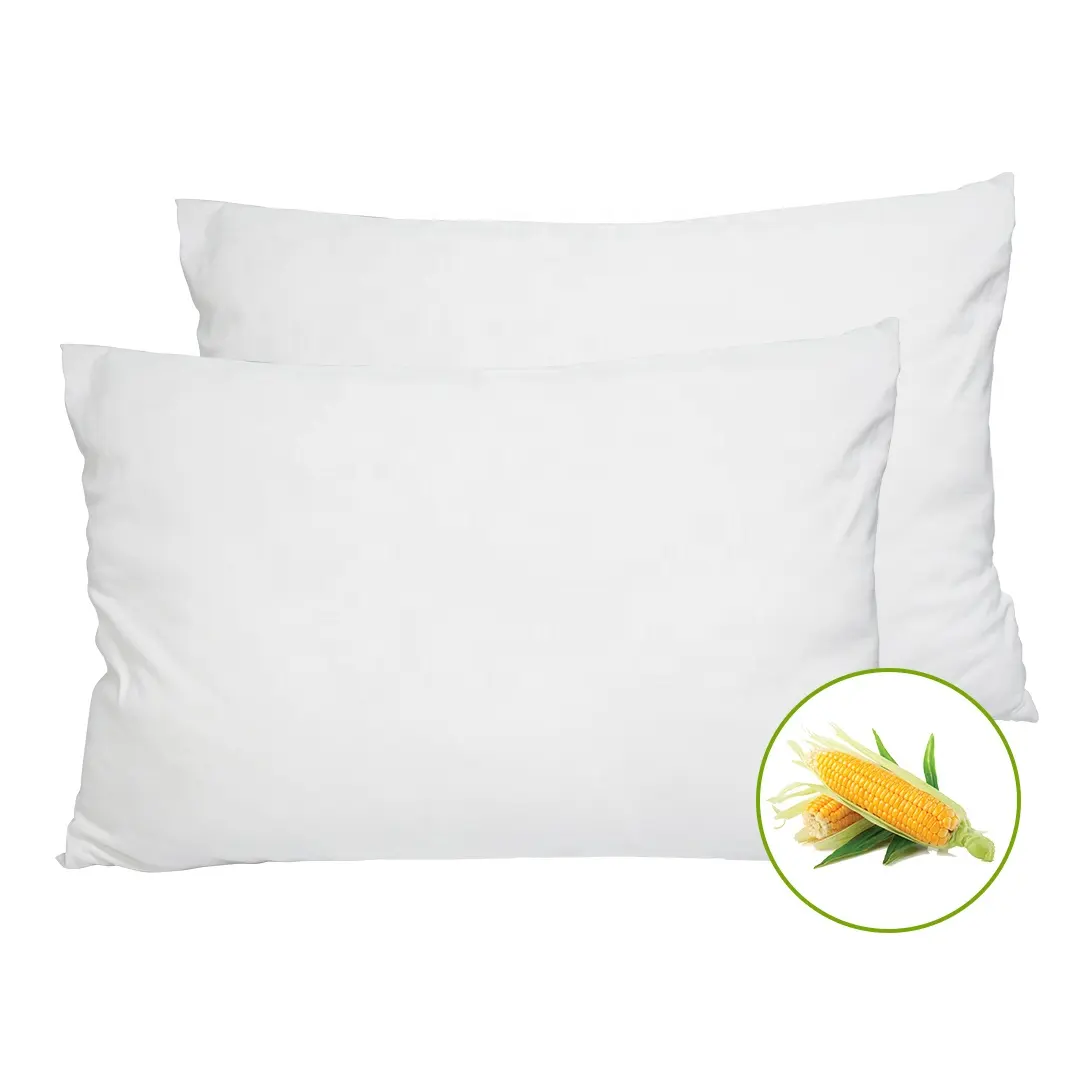 Eco-friendly PLA fiber filler hypoallergenic bedding throw pillows insert for home and hotel
