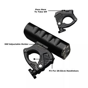 RIDERACE 1200 Lumen lumière ensemble vtt phare 5 Modes LED avant lumière vélo lanterne USB rechargeable IP65 étanche vélo <span class=keywords><strong>lampe</strong></span> - Product Image 3