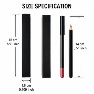 Crayon à lèvres minéral bio longue tenue 20 couleurs, porte-crayon noir en bois, marque privée, logo personnalisé pour maquillage de fête - Product Image 6