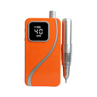 Perceuse à ongles portable personnalisée à moteur brossé 85W et bande de ponçage, pièce manuelle OEM ODM