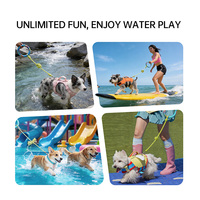Gilet de sauvetage pour chien, gilet de flottabilité, harnais de sécurité pour animaux de compagnie, corde de remorquage, pour petits chiens, été, plage, piscine, durable, tendance