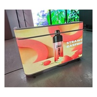 Comptoir de réception mobile avec écran LED, affichage numérique portable intérieur/extérieur, écran de table pour la publicité commerciale