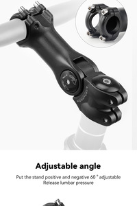 Extensor de Altura de <span class=keywords><strong>Manillar</strong></span> Ajustable, Construcción de Aleación de Aluminio de Alta Resistencia, para Bicicletas de Montaña y Carretera de 28.6/31.8mm - Product Image 2