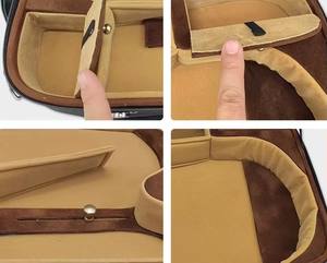Étui double pour violon - Tissu Oxford - Étui pour violon basse 4/4 - Deux violons dans un seul étui - Boîte rigide - Product Image 5