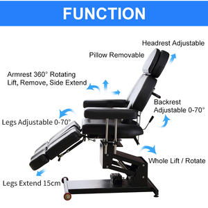 "HG-C011" Hospital Silla de tatuajes <span class=keywords><strong>Spa</strong></span> salón de masaje cama elevación eléctrica silla - Product Image 5